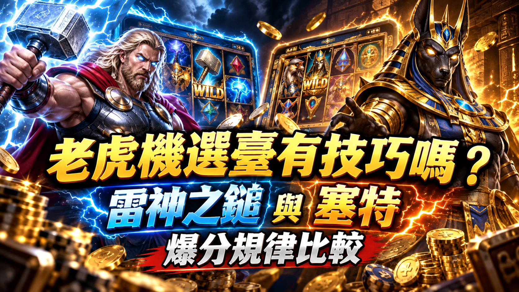 老虎機選臺有技巧嗎？雷神之鎚與塞特爆分規律比較
